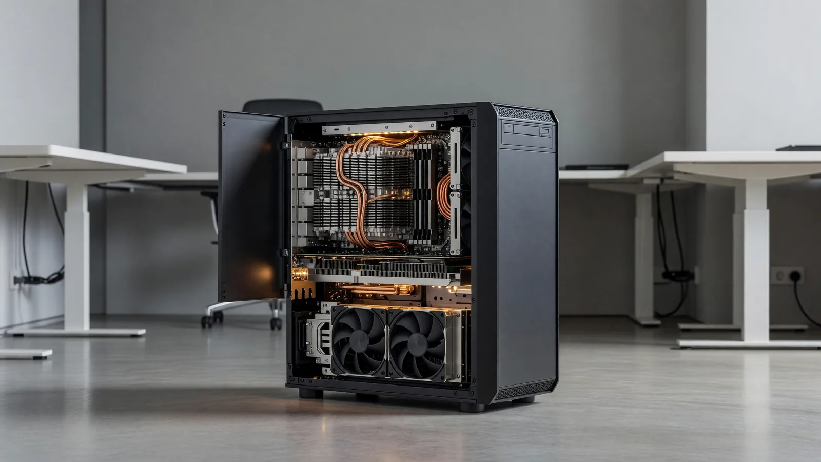 An open graphics workstation represents local image generation with FLUX.3 Image Klein. Illustration: DeAI