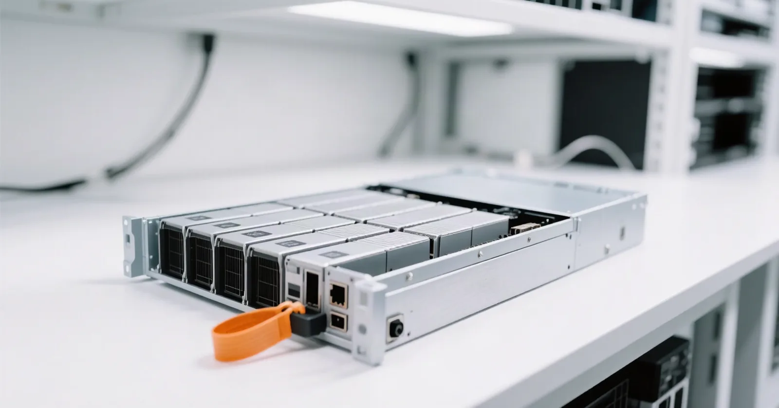 A GPU server node on a white datacenter staging bench with one accelerator module pulled half out on an amber tag. Moonshot AI's Kimi K3.1 Pro is live on the Kimi API now, with the full open weights of a 2.8-trillion-parameter model promised by November 4. Illustration: DeAI