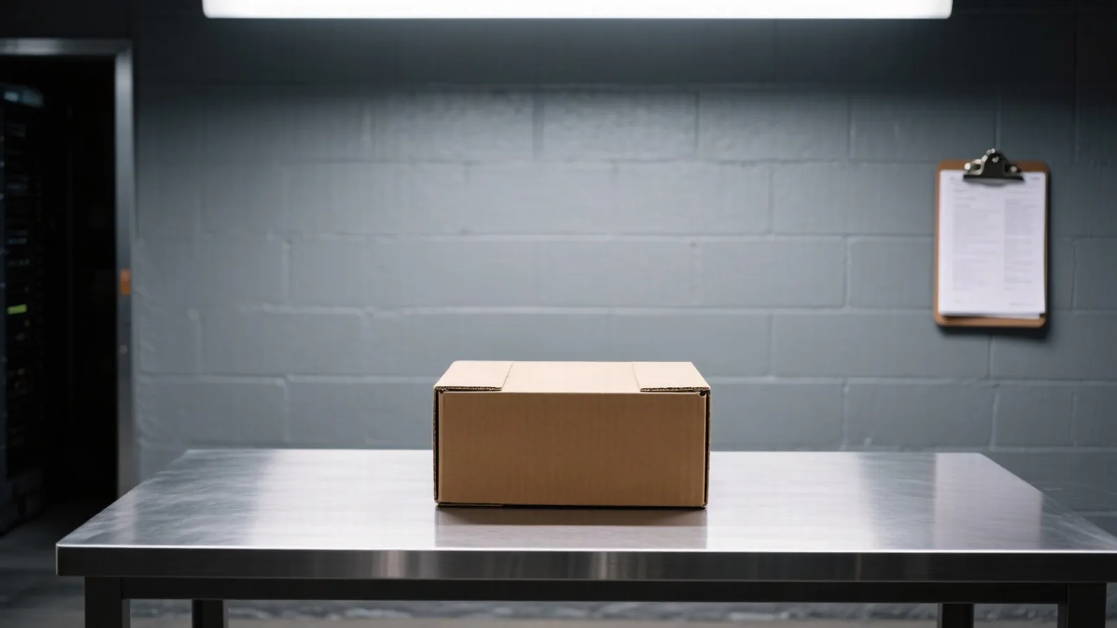 A sealed GPU accelerator box sits unopened on a steel receiving table in a dim datacenter loading bay, for the unconfirmed talks over Nvidia deepening its stake in Reflection AI, the maker of the Beam open-weight model. Illustration: DeAI