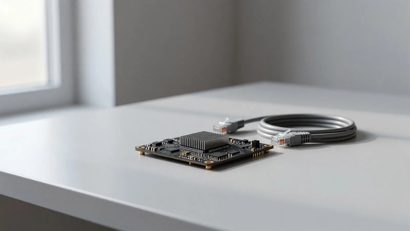 A single-board computer on a workbench, the class of edge hardware OpenBMB's 2.5B-parameter MiniCPM5-2B open-weight model is built to run on. Illustration: DeAI