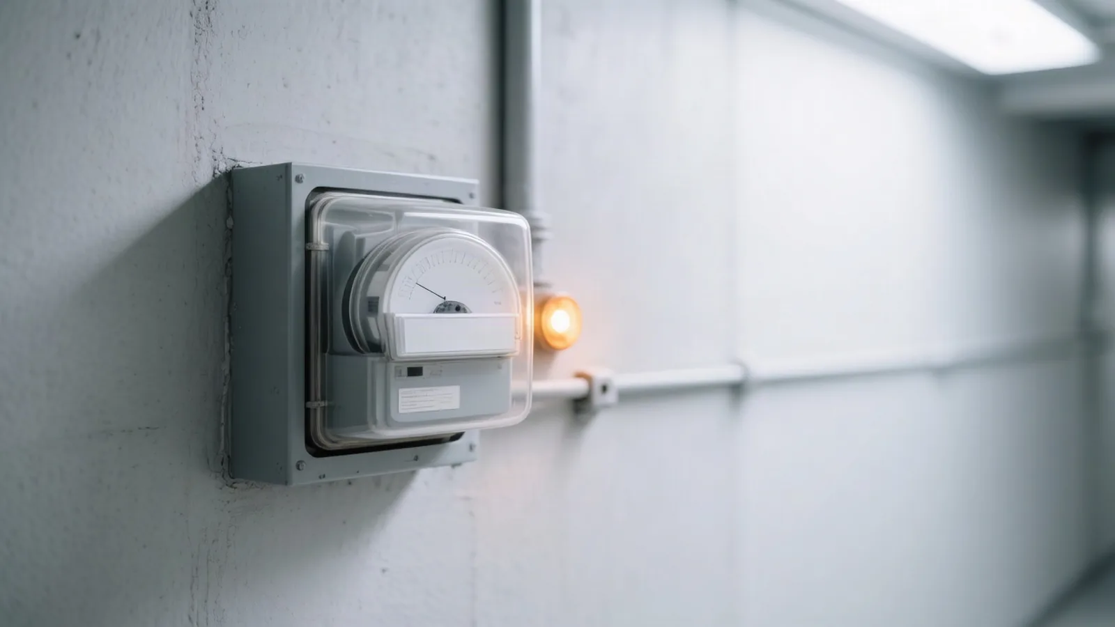 A row of electricity meters on a datacenter wall with one amber indicator lit and one needle snapped back to a peg — the week's reversion of a too-low catalog price to its prior level. Illustration: DeAI